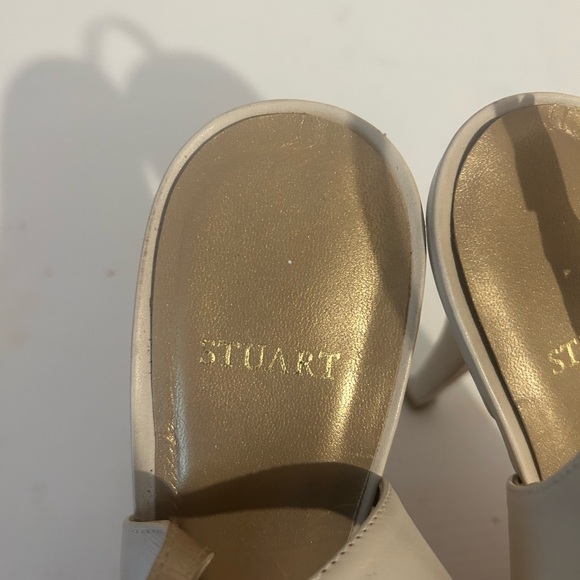 White bow Size nine Stuart women’s heels 🎀 - Picture 3 of 4